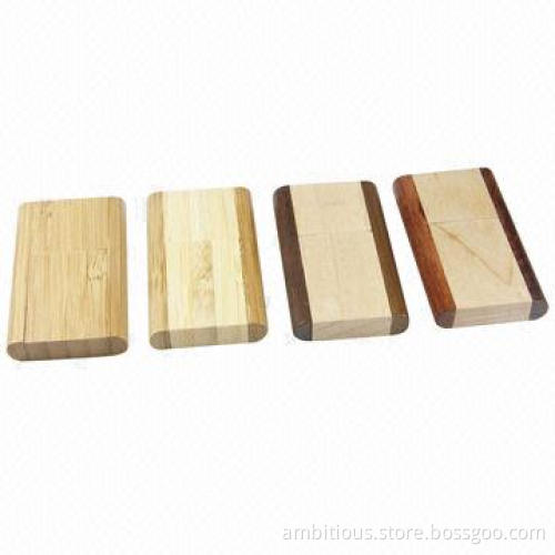 Wooden USB Flash Drive with 64MB to 128GB Capacity